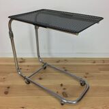 "L'Adap-Table" modular serving trolley, rigid and chrome, Matégot style
