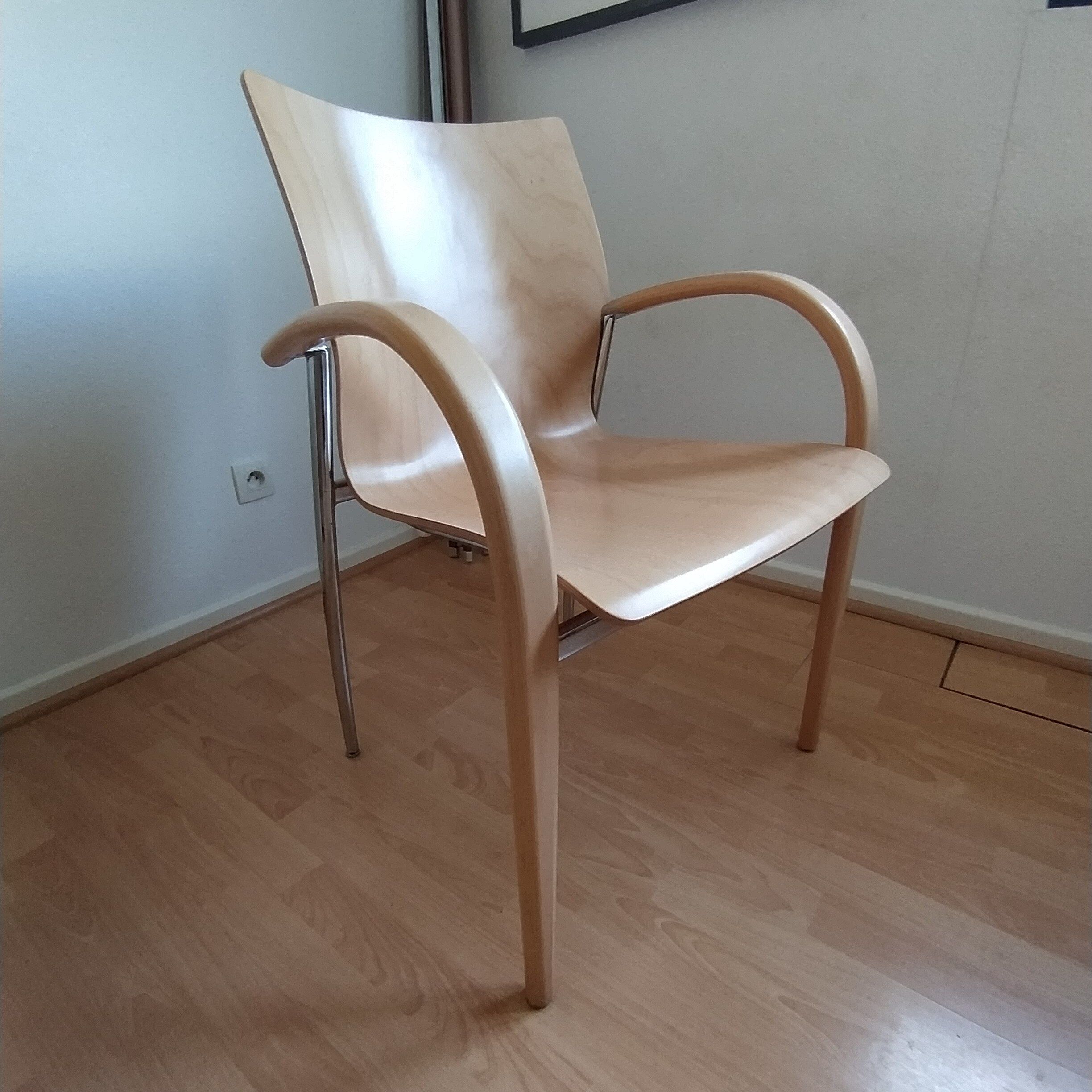 Light wood office chair