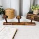 Vintage wooden hook 3 balls