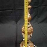 Vintage lamp base in gilded wood