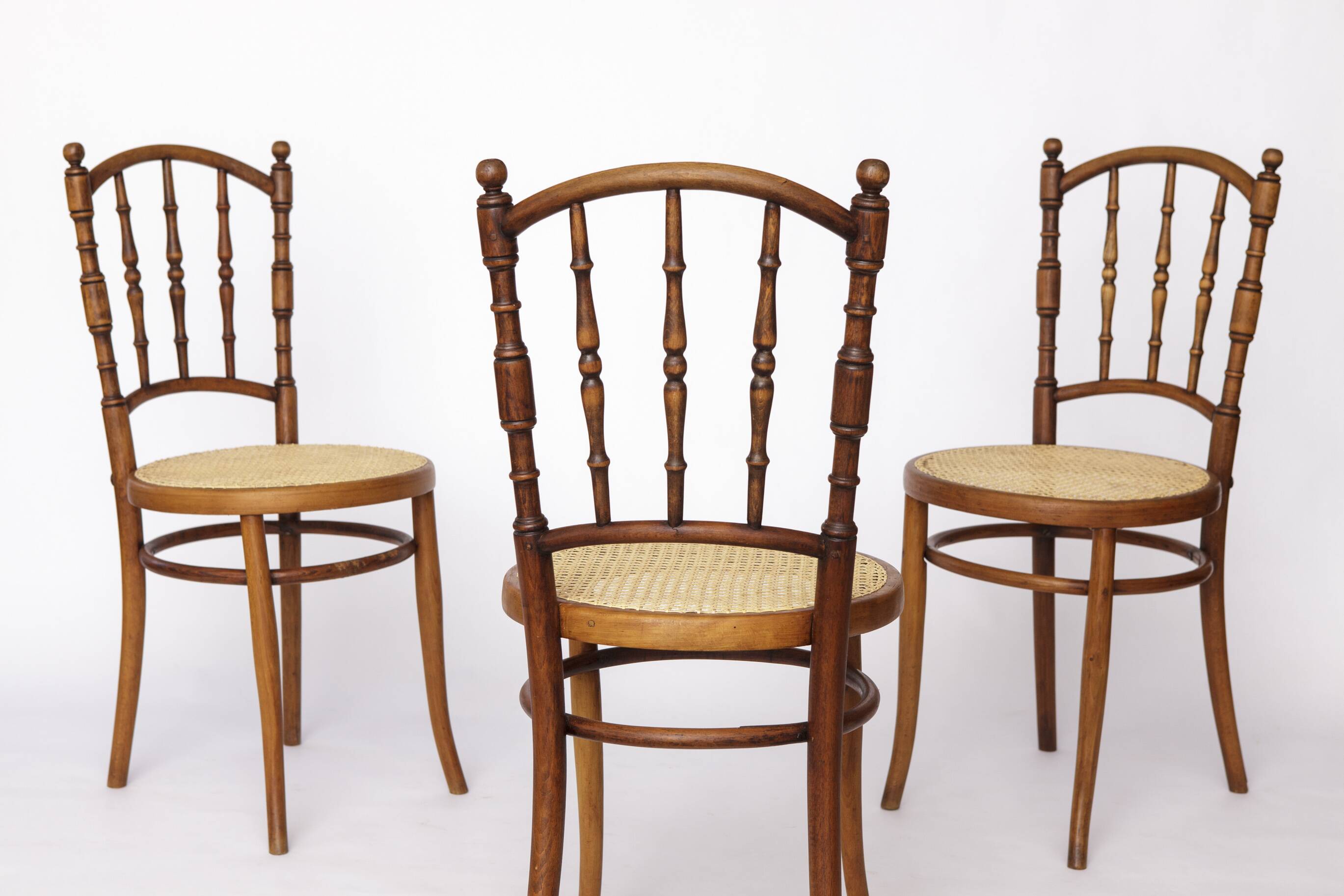 Set of 4 Josef Kohn Bentwood Chairs – Austrian Vintage 1930s–1950s, Beech