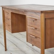 Midcentury Danish Teak Desk By Gunnar Nielsen For Tibergaard. Vintage / Modern / Retro.