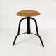 Bauhaus swivel stool, Czechoslovakia, 1960s