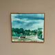 Original Swedish Oil on Canvas – “Milk Shed at Kaga” by Björn Svensk – Signed – Dated 1980 – Vintage & Framed