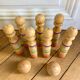 Wooden bowling game