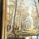 Oil on canvas, glazed wooden frame