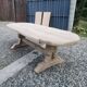 Large monastery table made of solid oak.