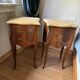 Pair of rosewood bedside tables in Louis XV style
