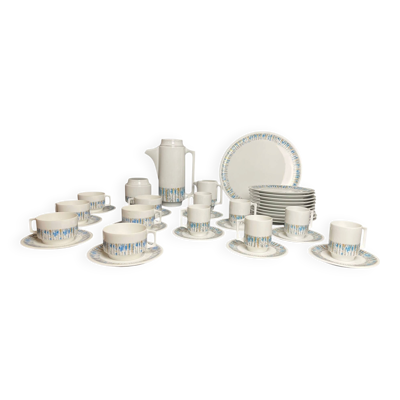 Service à café thé dessert porcelaine Limoges Jammet-Seignolle XXème