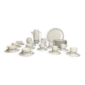 Coffee service tea dessert porcelain Limoges Jammet-Seignolle 20th century