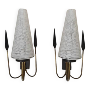 lot de deux appliques