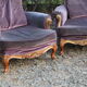 Two voltaire armchairs