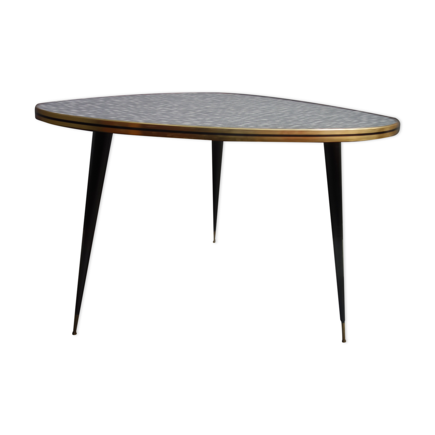 Triangle shape coffee table in grey 1960s