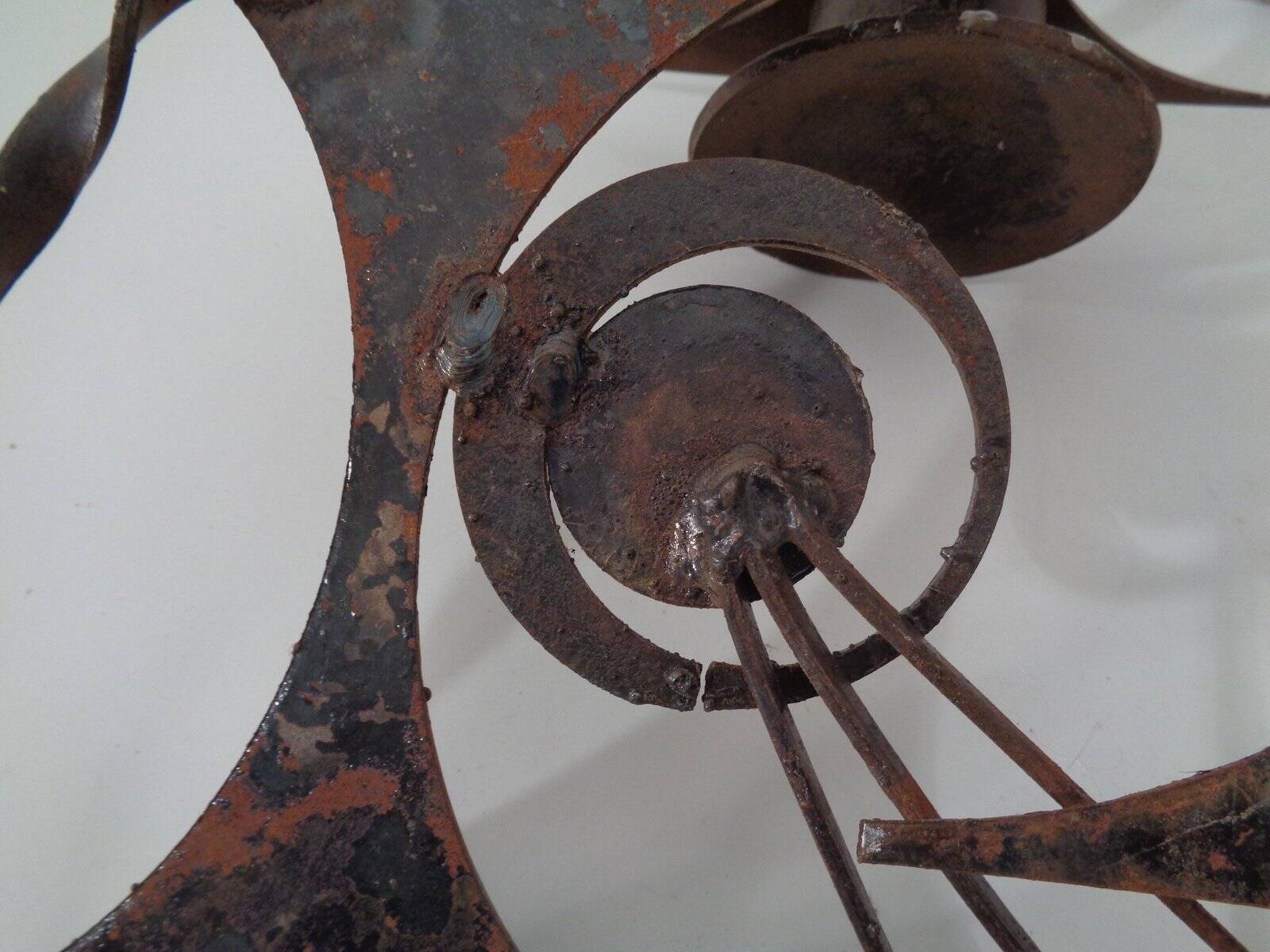 Brutalist Iron Candleholders by Henrik Horst, Denmark, 1960s, Set of 2