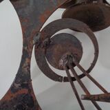 Brutalist Iron Candleholders by Henrik Horst, Denmark, 1960s, Set of 2