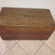 Old solid wooden chest