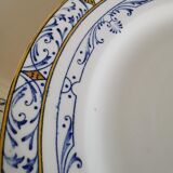 Set of 6 Plate in White Earthenware