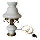 lampe de chevet en opaline blanche