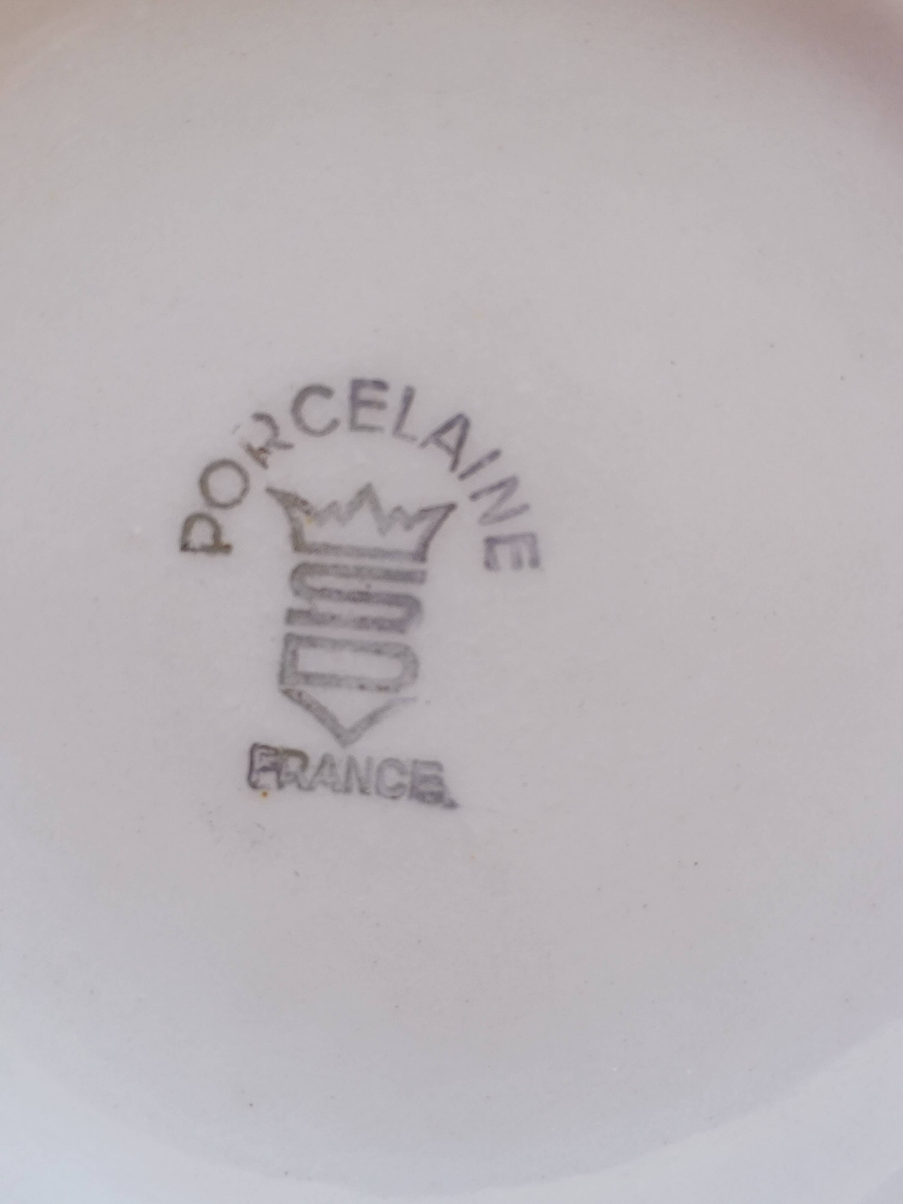 3 old bowls from the 70s, Digouin, Paris porcelain....