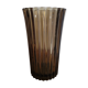 Vase en verre fumé