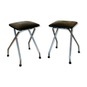 Paire de tabourets vintage