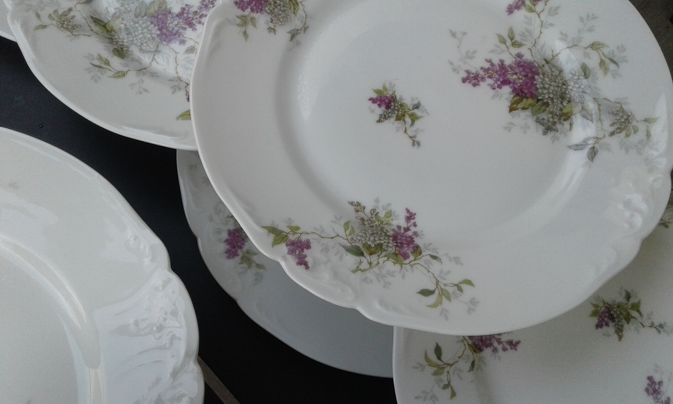 Lot de 16 assiettes porcelaine de Paris