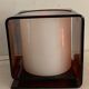 1970 smoked Plexiglas cubic lamp