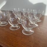 9 Daum Briancon Crystal Red/White Wine Glasses