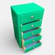 Chiffonnier art déco vert