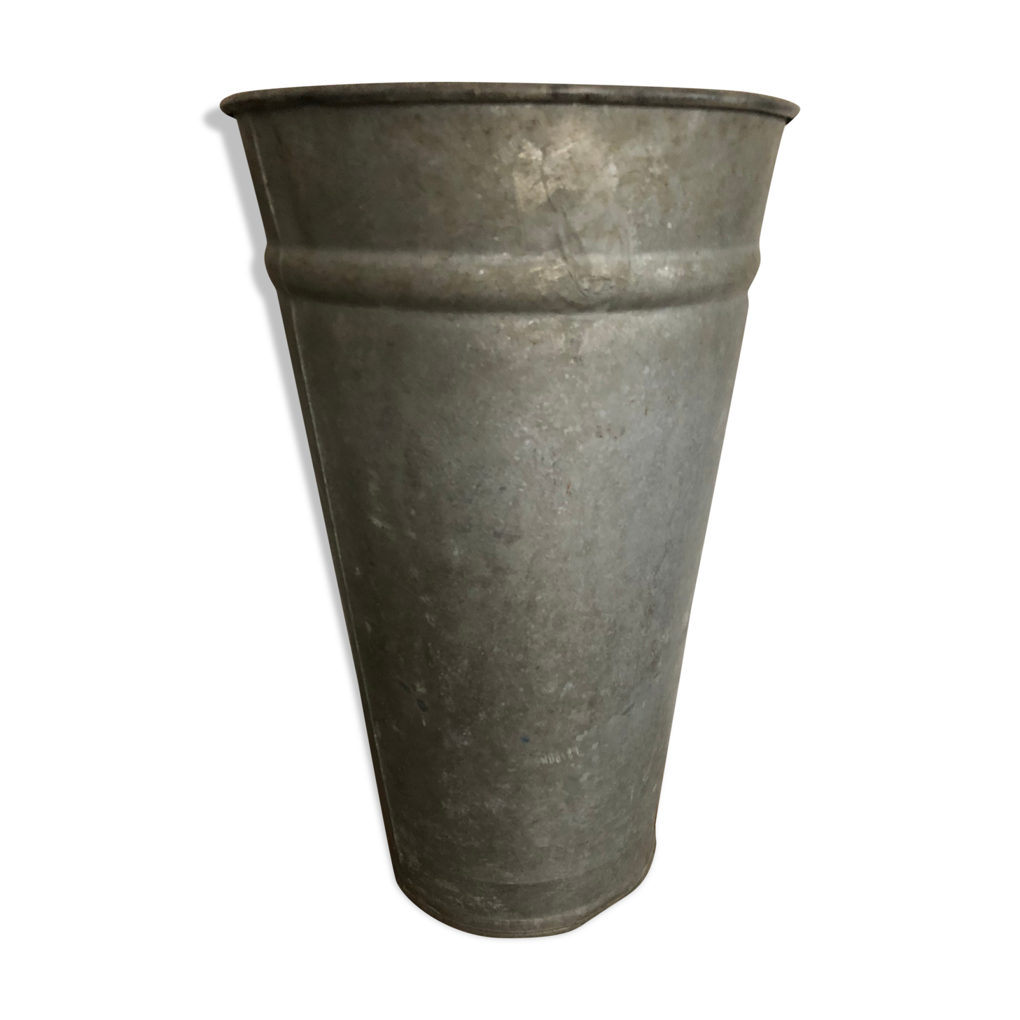 Large zinc florist pot