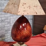 large luxury lamp 1970 ceramic and parchment lampshade 75x40