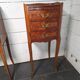 Pair of Louis XV style bedside tables in marquetry.