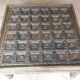 Colonial-style wooden square coffee table