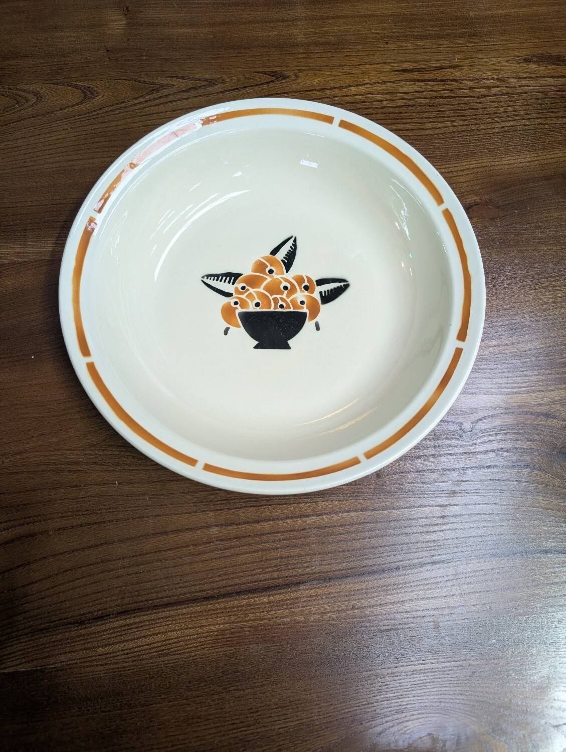 Badonviller serving dish/salad bowl, "jade" model