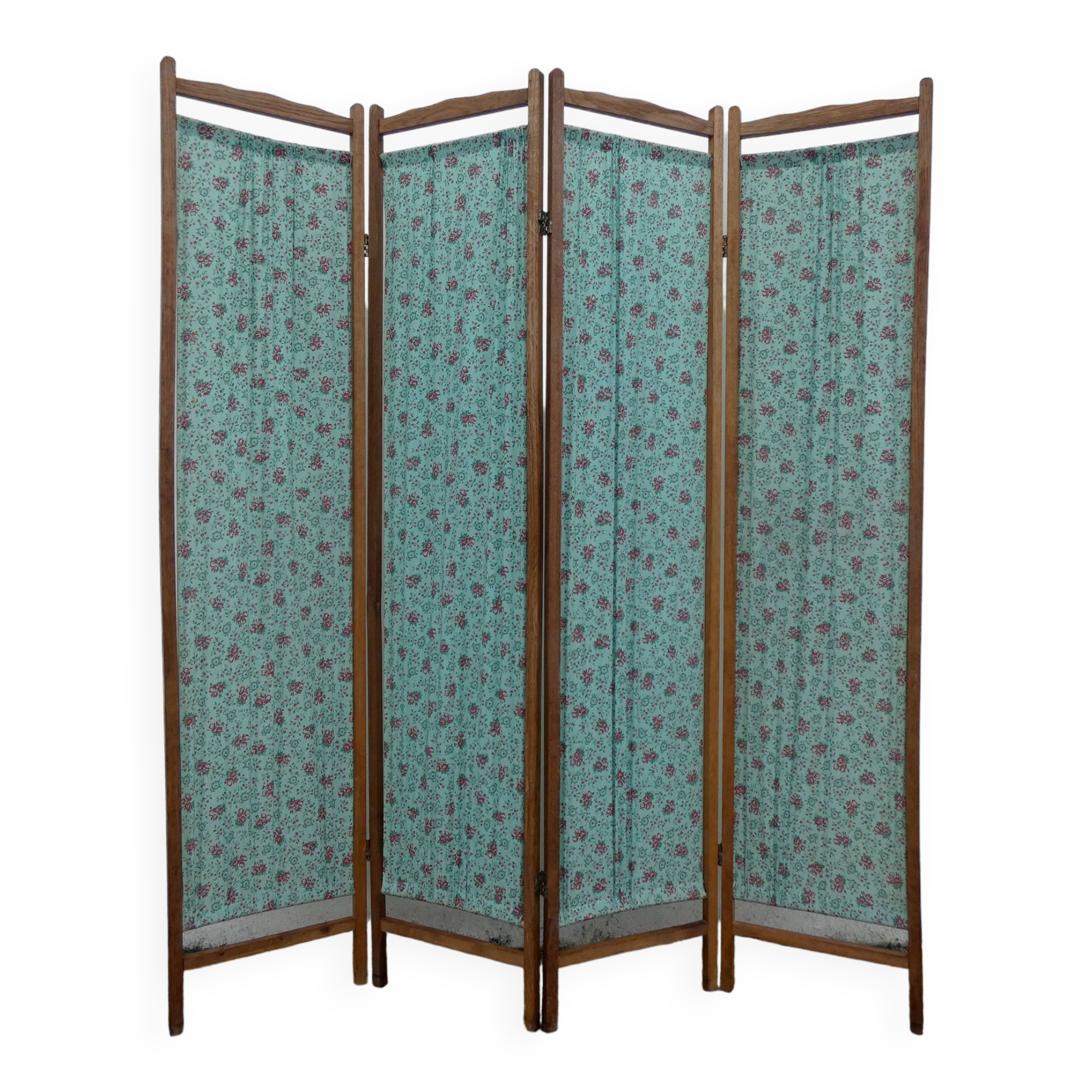 old vintage fabric screen