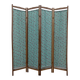 old vintage fabric screen