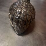 Silver metal sugar bowl