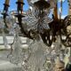 Crystal and bronze chandelier