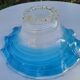 Coupe en verre soufflé filigrané Murano
