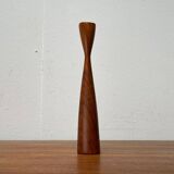 Mid-Century Danish Teak Tulip Candle Holder, 1960s