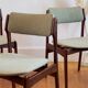 Scandinavian teak chairs by Danish designer Erik Buch 1960