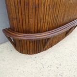 Vintage curved bamboo bar