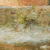 Joan Ramon Palau Junca - Impressionist Painting with River and Chalets