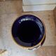 Blue vase from Tours, signed Gustave Asch, Sainte Radegonde