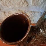 Vallauris style double ceramic vase
