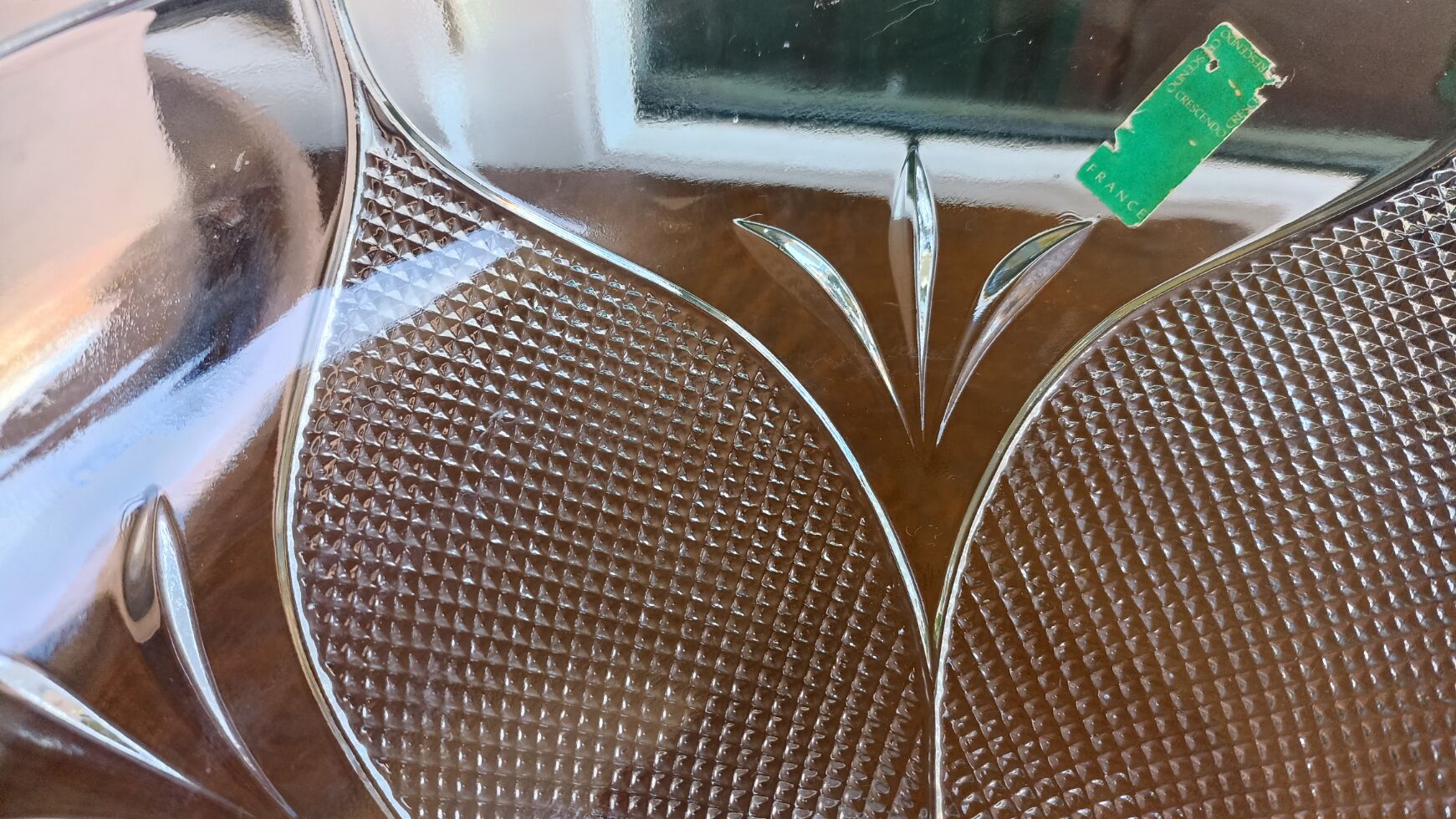 Crescendo glass stand cup from the 70s