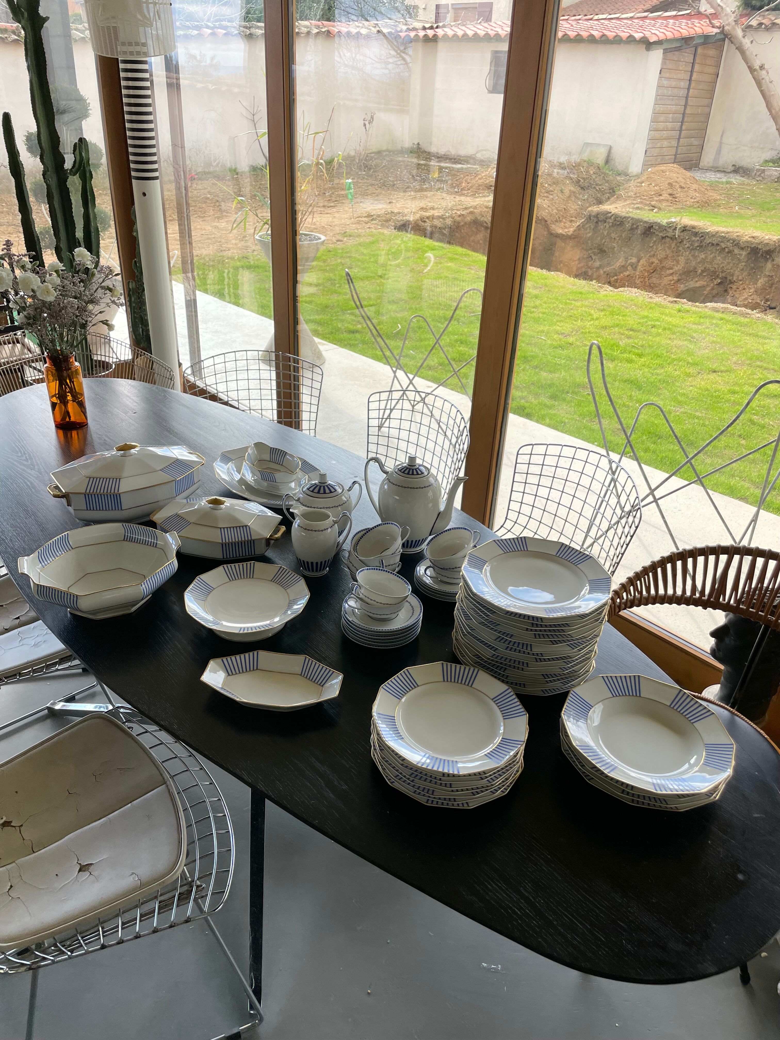 Set XXL crockery Limoges A.Lanternier