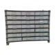 Metal industrial locker with 21 drawers