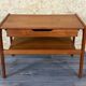 60s 70s teak side table with drawer Arne Wahl Iversen Denmark
