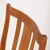 Ensemble de 4 chaises en teck danoises du milieu du siècle